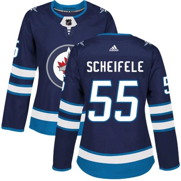 Damen Winnipeg Jets Trikot Mark Scheifele 55 Navy Authentic